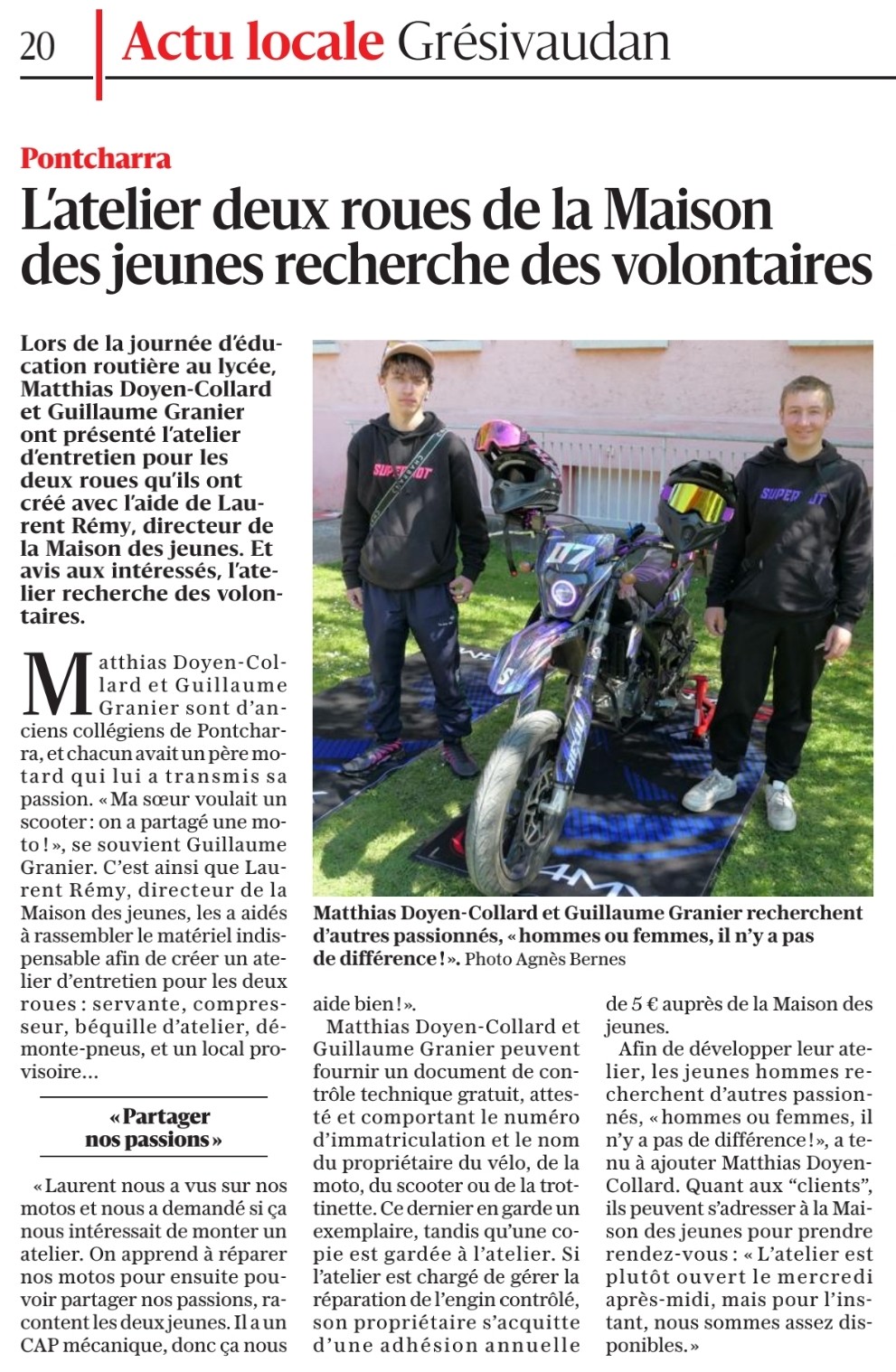 L'atelier 2 roues